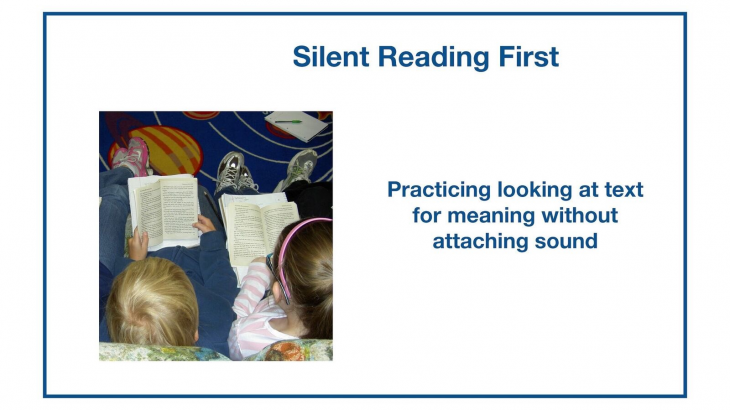 Children reading silently